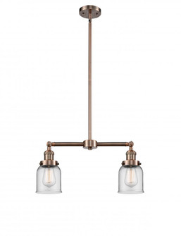 Bell - 2 Light - 21 inch - Antique Copper - Stem Hung - Adjustable Island Light (3442|209-AC-G52-LED)