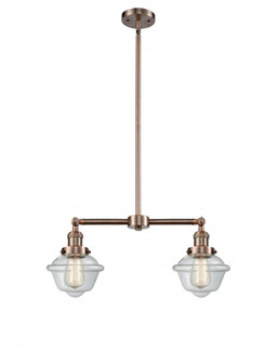 Oxford - 2 Light - 24 inch - Antique Copper - Stem Hung - Adjustable Island Light (3442|209-AC-G532-LED)