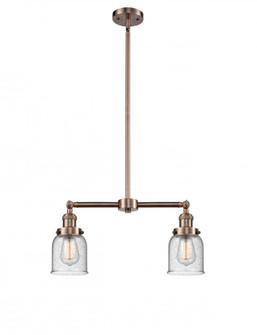 Bell - 2 Light - 21 inch - Antique Copper - Stem Hung - Adjustable Island Light (3442|209-AC-G54-LED)