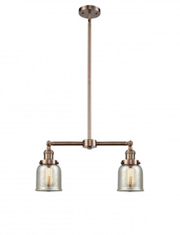 Bell - 2 Light - 21 inch - Antique Copper - Stem Hung - Adjustable Island Light (3442|209-AC-G58)