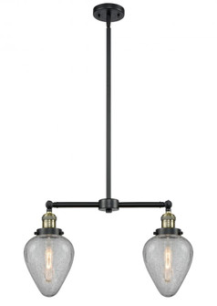 Geneseo - 2 Light - 21 inch - Black Antique Brass - Stem Hung - Adjustable Island Light (3442|209-BAB-G165)