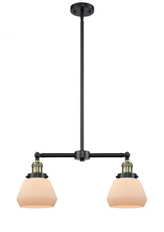 Fulton - 2 Light - 21 inch - Black Antique Brass - Stem Hung - Adjustable Island Light (3442|209-BAB-G171)