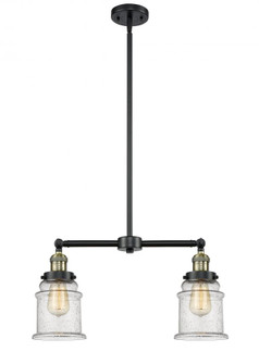 Canton - 2 Light - 21 inch - Black Antique Brass - Stem Hung - Adjustable Island Light (3442|209-BAB-G184-LED)