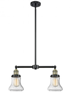 Bellmont - 2 Light - 21 inch - Black Antique Brass - Stem Hung - Adjustable Island Light (3442|209-BAB-G194-LED)