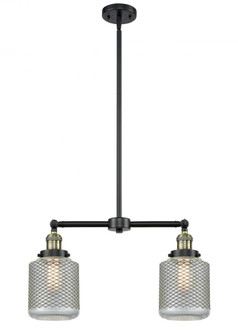 Stanton - 2 Light - 23 inch - Black Antique Brass - Stem Hung - Adjustable Island Light (3442|209-BAB-G262-LED)