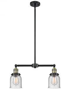 Bell - 2 Light - 21 inch - Black Antique Brass - Stem Hung - Adjustable Island Light (3442|209-BAB-G54)