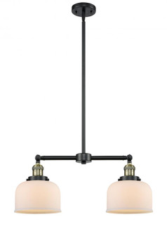 Bell - 2 Light - 21 inch - Black Antique Brass - Stem Hung - Adjustable Island Light (3442|209-BAB-G71)