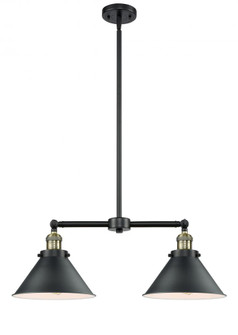 Briarcliff - 2 Light - 21 inch - Black Antique Brass - Stem Hung - Adjustable Island Light (3442|209-BAB-M10-BK)