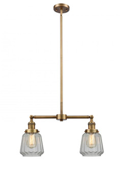 Chatham - 2 Light - 21 inch - Brushed Brass - Stem Hung - Adjustable Island Light (3442|209-BB-G142)