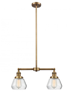 Fulton - 2 Light - 21 inch - Brushed Brass - Stem Hung - Adjustable Island Light (3442|209-BB-G172-LED)