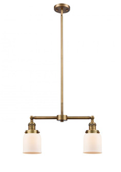 Bell - 2 Light - 21 inch - Brushed Brass - Stem Hung - Adjustable Island Light (3442|209-BB-G51-LED)