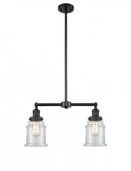 Canton - 2 Light - 21 inch - Matte Black - Stem Hung - Adjustable Island Light (3442|209-BK-G182)