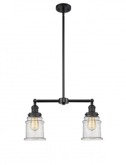 Canton - 2 Light - 21 inch - Matte Black - Stem Hung - Adjustable Island Light (3442|209-BK-G184)