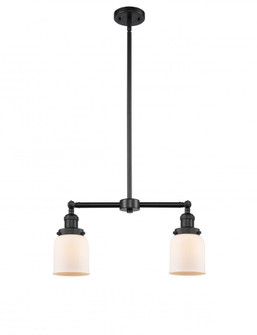 Bell - 2 Light - 21 inch - Matte Black - Stem Hung - Adjustable Island Light (3442|209-BK-G51)