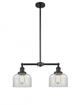 Bell - 2 Light - 21 inch - Matte Black - Stem Hung - Adjustable Island Light (3442|209-BK-G72)