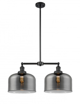 Bell - 2 Light - 21 inch - Matte Black - Stem Hung - Adjustable Island Light (3442|209-BK-G73-L)