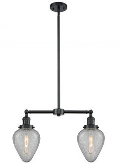 Geneseo - 2 Light - 21 inch - Oil Rubbed Bronze - Stem Hung - Adjustable Island Light (3442|209-OB-G165-LED)