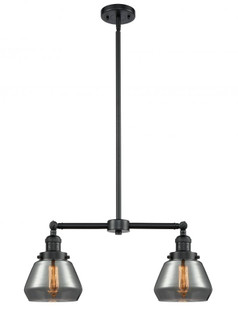 Fulton - 2 Light - 21 inch - Oil Rubbed Bronze - Stem Hung - Adjustable Island Light (3442|209-OB-G173-LED)