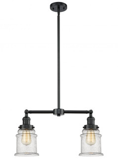 Canton - 2 Light - 21 inch - Oil Rubbed Bronze - Stem Hung - Adjustable Island Light (3442|209-OB-G184-LED)