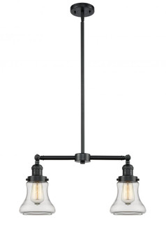 Bellmont - 2 Light - 21 inch - Oil Rubbed Bronze - Stem Hung - Adjustable Island Light (3442|209-OB-G192)