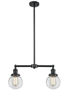 Beacon - 2 Light - 23 inch - Oil Rubbed Bronze - Stem Hung - Adjustable Island Light (3442|209-OB-G202-6-LED)