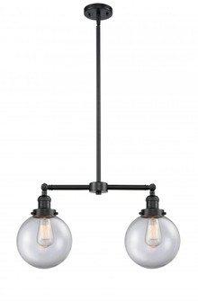 Beacon - 2 Light - 25 inch - Oil Rubbed Bronze - Stem Hung - Adjustable Island Light (3442|209-OB-G202-8-LED)