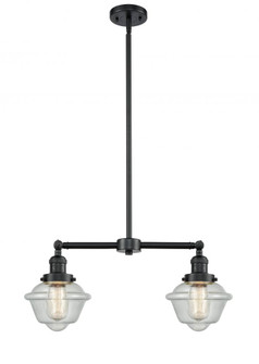 Oxford - 2 Light - 24 inch - Oil Rubbed Bronze - Stem Hung - Island Light (3442|209-OB-G534-LED)