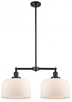 Bell - 2 Light - 21 inch - Oil Rubbed Bronze - Stem Hung - Adjustable Island Light (3442|209-OB-G71-L-LED)