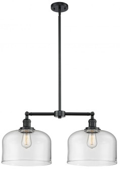 Bell - 2 Light - 21 inch - Oil Rubbed Bronze - Stem Hung - Adjustable Island Light (3442|209-OB-G72-L)