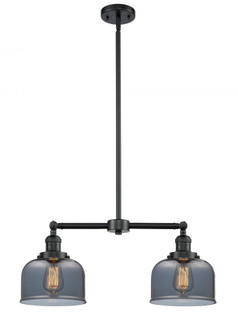 Bell - 2 Light - 21 inch - Oil Rubbed Bronze - Stem Hung - Adjustable Island Light (3442|209-OB-G73-LED)