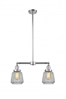 Chatham - 2 Light - 21 inch - Polished Chrome - Stem Hung - Adjustable Island Light (3442|209-PC-G142-LED)