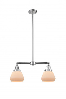 Fulton - 2 Light - 21 inch - Polished Chrome - Stem Hung - Adjustable Island Light (3442|209-PC-G171-LED)