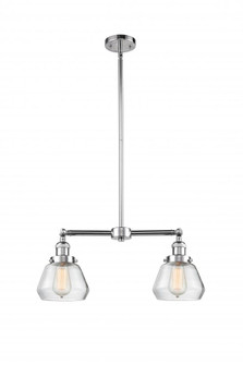 Fulton - 2 Light - 21 inch - Polished Chrome - Stem Hung - Adjustable Island Light (3442|209-PC-G172)