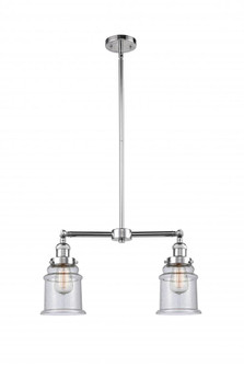 Canton - 2 Light - 21 inch - Polished Chrome - Stem Hung - Adjustable Island Light (3442|209-PC-G184-LED)