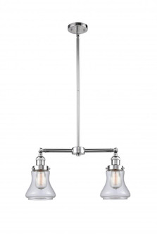 Bellmont - 2 Light - 21 inch - Polished Chrome - Stem Hung - Adjustable Island Light (3442|209-PC-G192-LED)