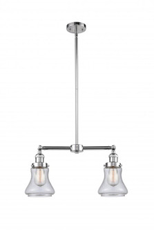 Bellmont - 2 Light - 21 inch - Polished Chrome - Stem Hung - Adjustable Island Light (3442|209-PC-G194-LED)