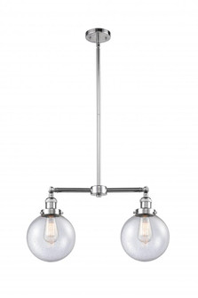 Beacon - 2 Light - 25 inch - Polished Chrome - Stem Hung - Island Light (3442|209-PC-G204-8)