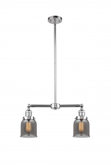 Bell - 2 Light - 21 inch - Polished Chrome - Stem Hung - Adjustable Island Light (3442|209-PC-G53)