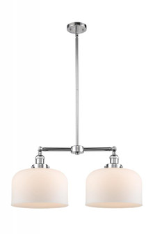 Bell - 2 Light - 21 inch - Polished Chrome - Stem Hung - Adjustable Island Light (3442|209-PC-G71-L)