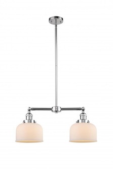 Bell - 2 Light - 21 inch - Polished Chrome - Stem Hung - Adjustable Island Light (3442|209-PC-G71-LED)