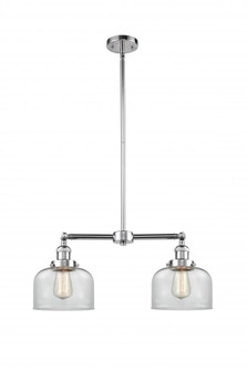 Bell - 2 Light - 21 inch - Polished Chrome - Stem Hung - Adjustable Island Light (3442|209-PC-G72)