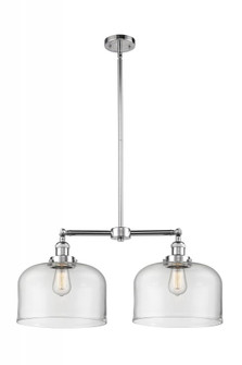 Bell - 2 Light - 21 inch - Polished Chrome - Stem Hung - Adjustable Island Light (3442|209-PC-G72-L)