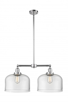 Bell - 2 Light - 21 inch - Polished Chrome - Stem Hung - Adjustable Island Light (3442|209-PC-G72-L-LED)
