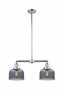 Bell - 2 Light - 21 inch - Polished Chrome - Stem Hung - Adjustable Island Light (3442|209-PC-G73)