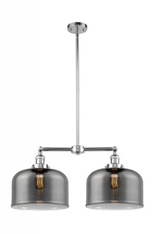 Bell - 2 Light - 21 inch - Polished Chrome - Stem Hung - Adjustable Island Light (3442|209-PC-G73-L)