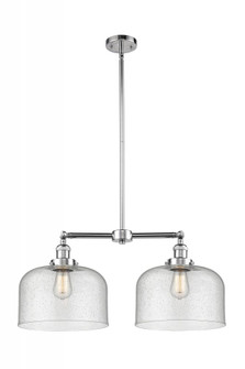 Bell - 2 Light - 21 inch - Polished Chrome - Stem Hung - Adjustable Island Light (3442|209-PC-G74-L)
