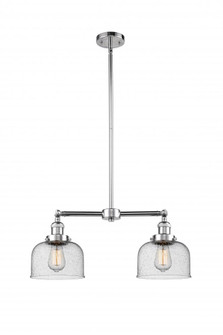 Bell - 2 Light - 21 inch - Polished Chrome - Stem Hung - Adjustable Island Light (3442|209-PC-G74-LED)