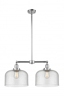 Bell - 2 Light - 21 inch - Polished Chrome - Stem Hung - Adjustable Island Light (3442|209-PC-G74-L-LED)