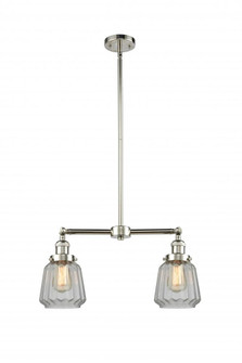 Chatham - 2 Light - 21 inch - Polished Nickel - Stem Hung - Adjustable Island Light (3442|209-PN-G142-LED)