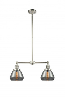 Fulton - 2 Light - 21 inch - Polished Nickel - Stem Hung - Adjustable Island Light (3442|209-PN-G173-LED)